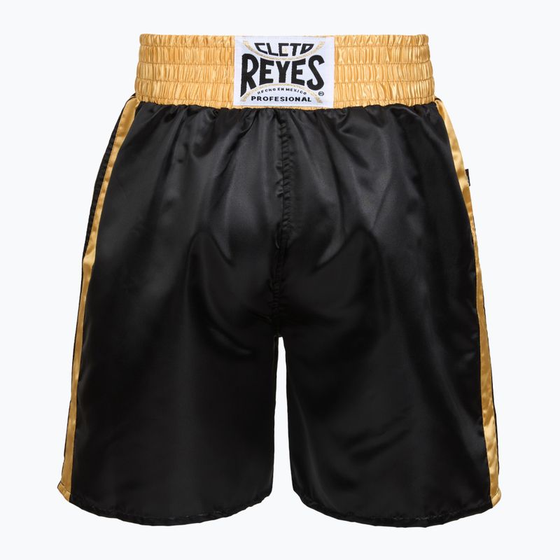 Pantaloncini da boxe in raso da uomo Cleto Reyes nero/oro 2