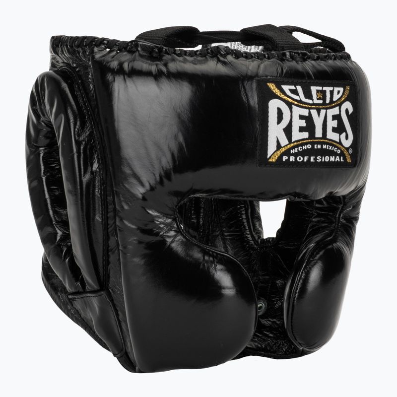 Cleto Reyes Protezioni guancia Casco da boxe in pelle nero