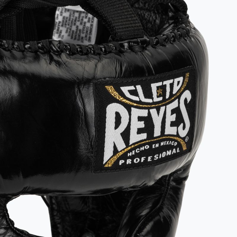 Cleto Reyes Protezioni guancia Casco da boxe in pelle nero 4
