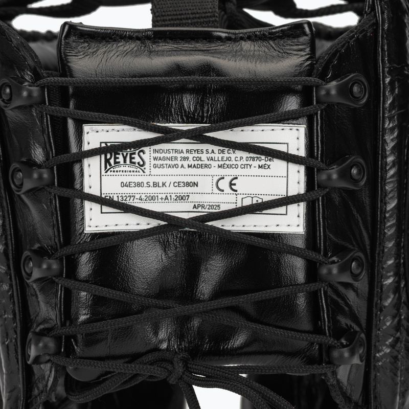 Cleto Reyes Protezioni guancia Casco da boxe in pelle nero 5