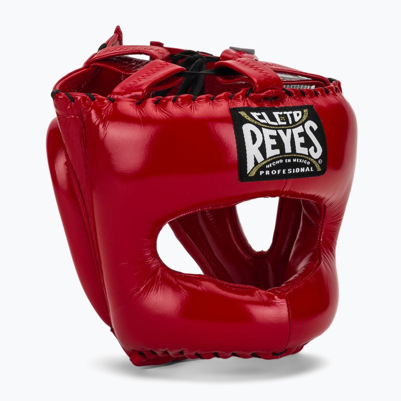 Casco da pugilato Cleto Reyes con faccia a punta in nylon rosso