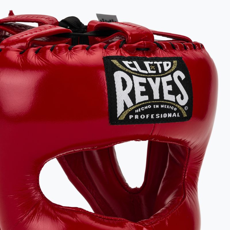 Casco da pugilato Cleto Reyes con faccia a punta in nylon rosso 4