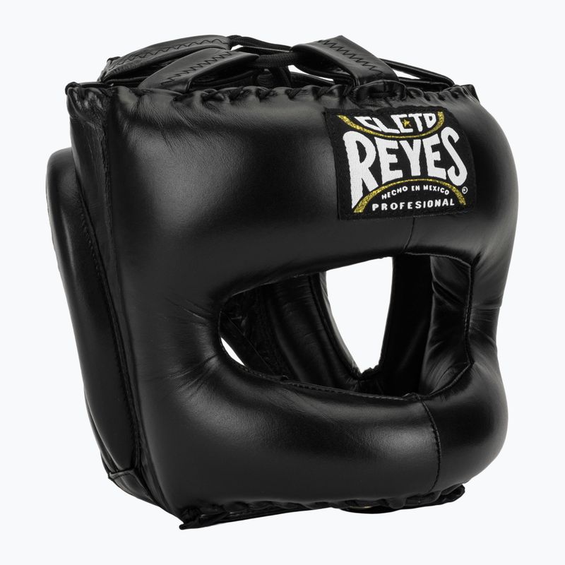 Casco da pugilato Cleto Reyes con visiera a punta in nylon nero