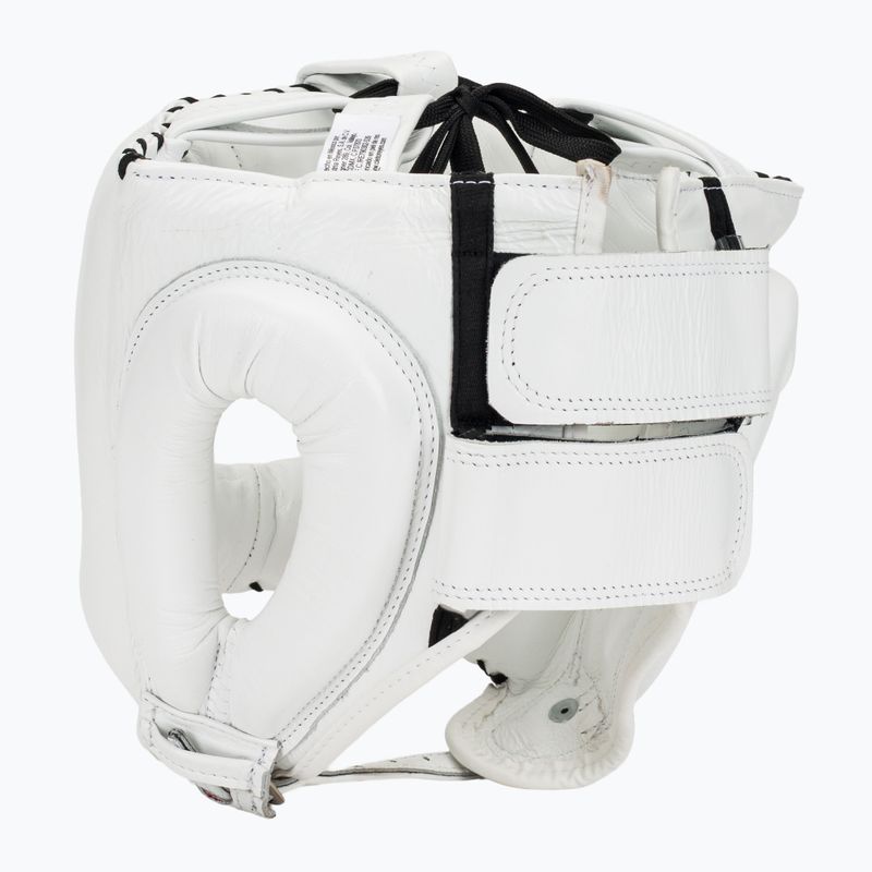 Casco da pugilato Cleto Reyes con visiera a punta in nylon bianco 3