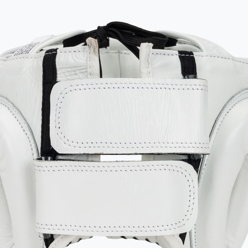 Casco da pugilato Cleto Reyes con visiera a punta in nylon bianco 5