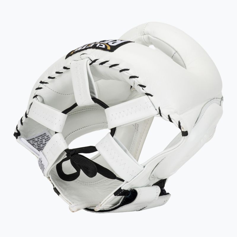 Casco da pugilato Cleto Reyes con visiera a punta in nylon bianco 6