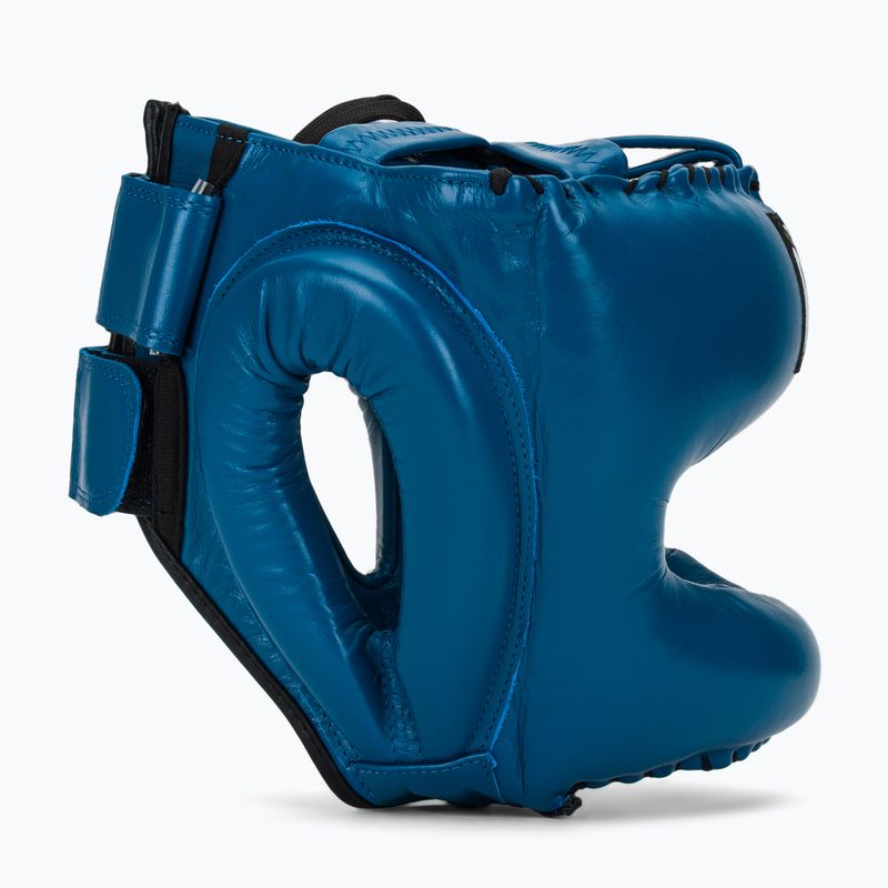 Casco da pugilato Cleto Reyes con faccia a punta e barra in nylon blu 2