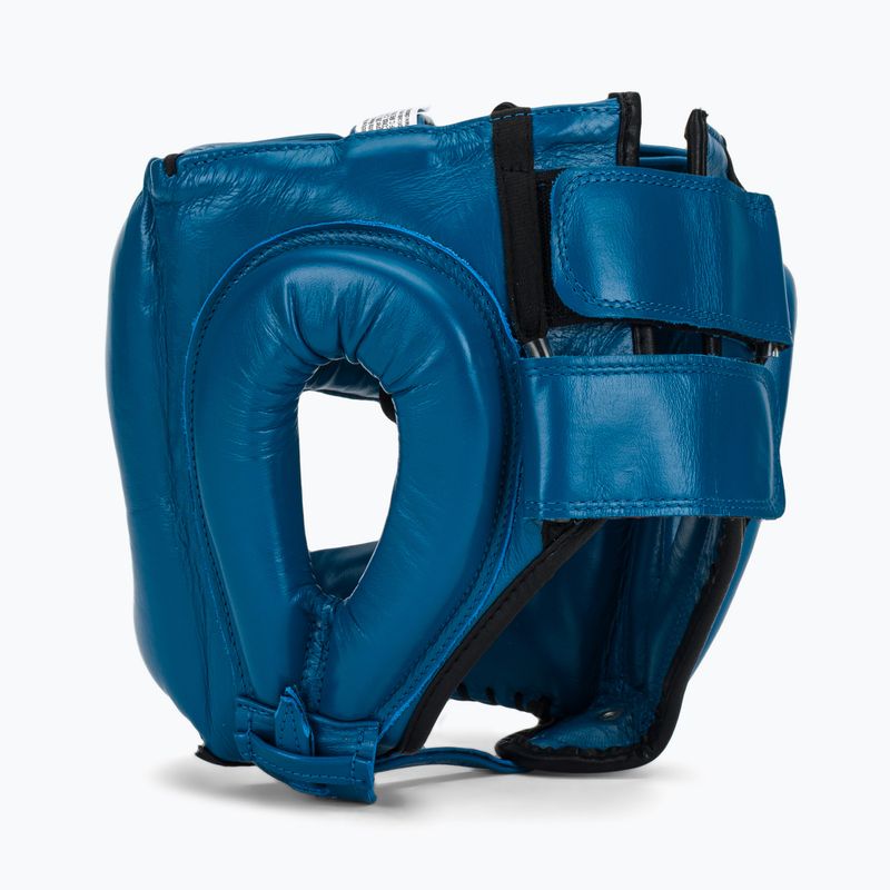 Casco da pugilato Cleto Reyes con faccia a punta e barra in nylon blu 3