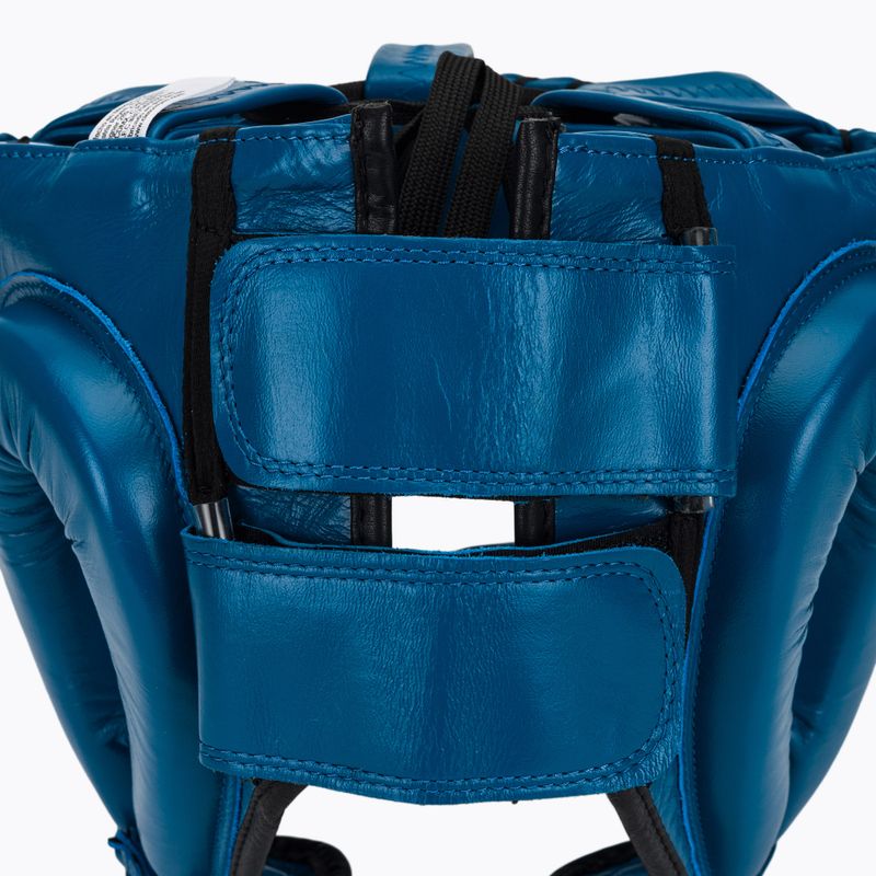 Casco da pugilato Cleto Reyes con faccia a punta e barra in nylon blu 5