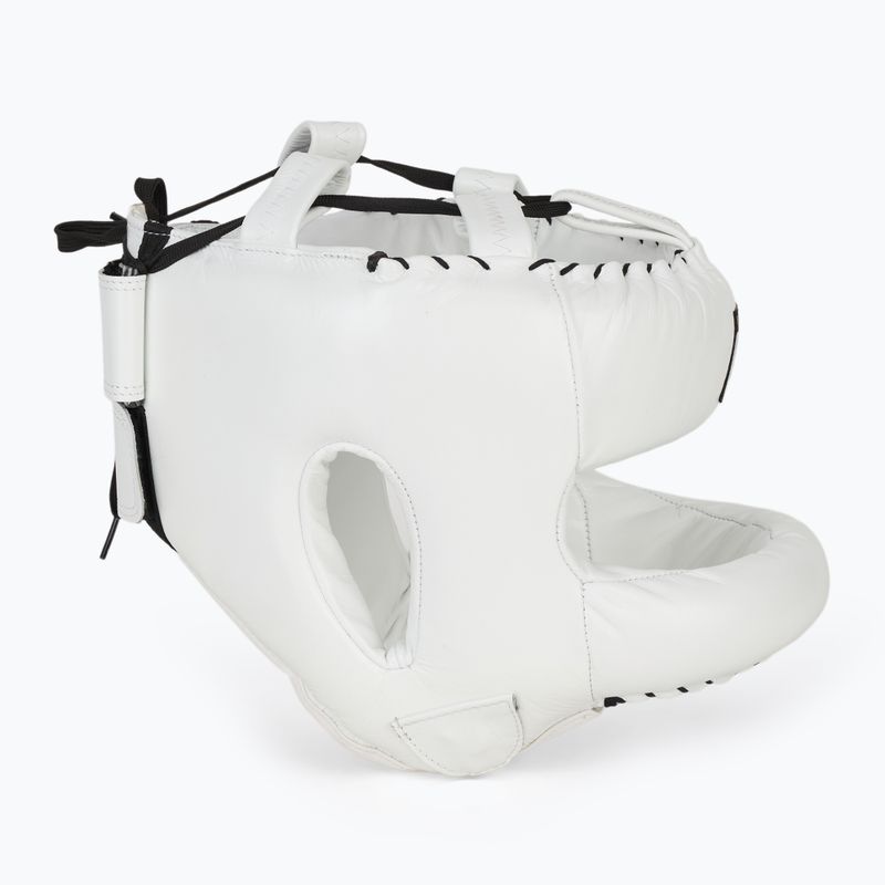 Casco da pugilato Cleto Reyes con barra facciale rotonda bianco 2