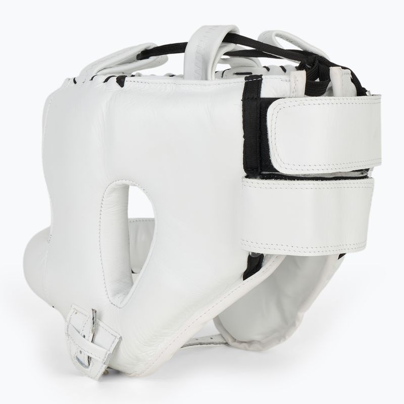 Casco da pugilato Cleto Reyes con barra facciale rotonda bianco 3