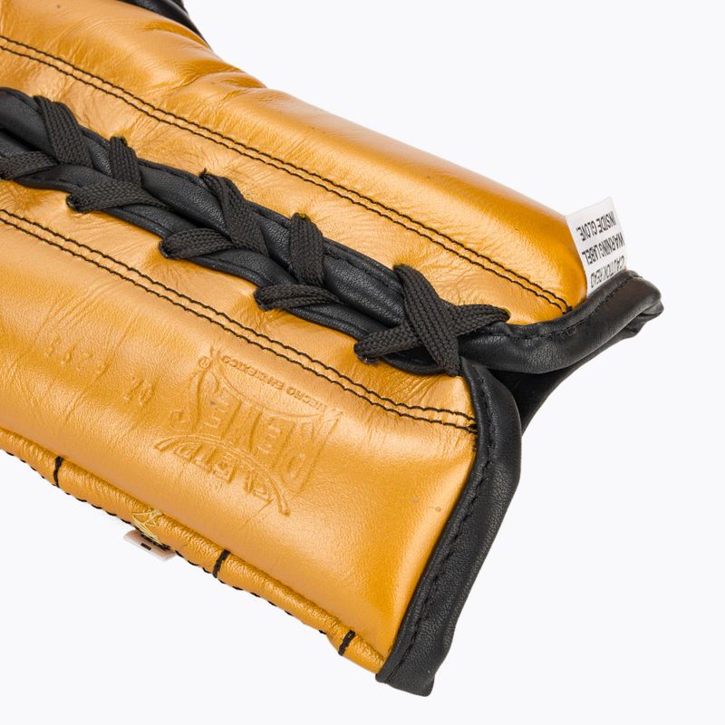 Cleto Reyes guantoni da boxe da combattimento in pizzo oro 6