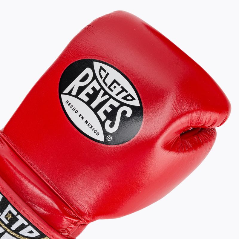 Cleto Reyes Velcro Sparring guanti da boxe rosso 5