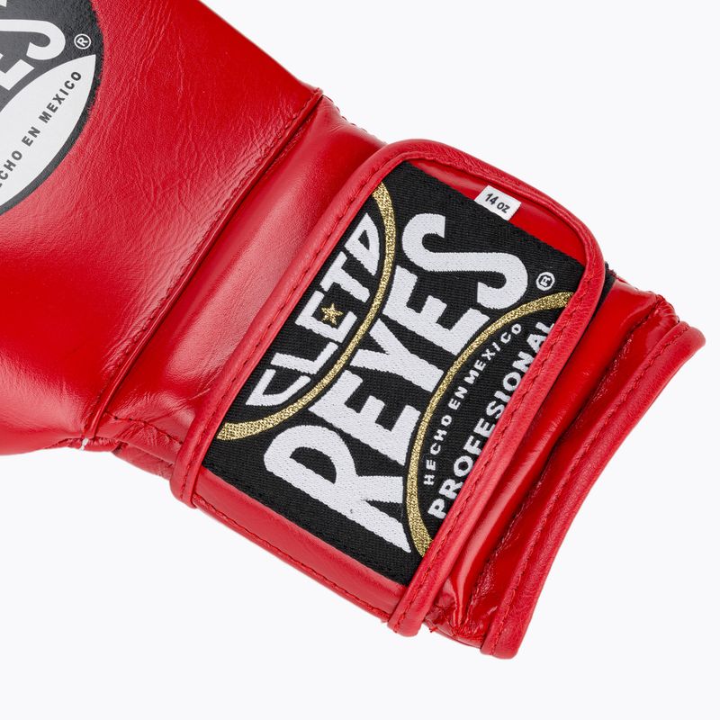 Cleto Reyes Velcro Sparring guanti da boxe rosso 6
