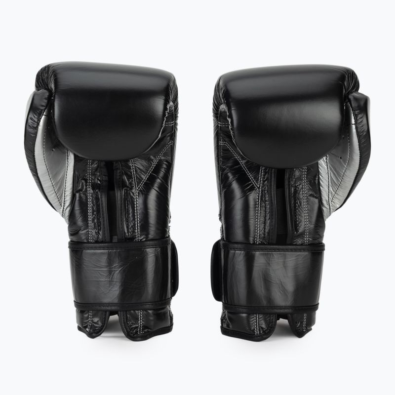 Guantoni da boxe Cleto Reyes Velcro Sparring black silver 3