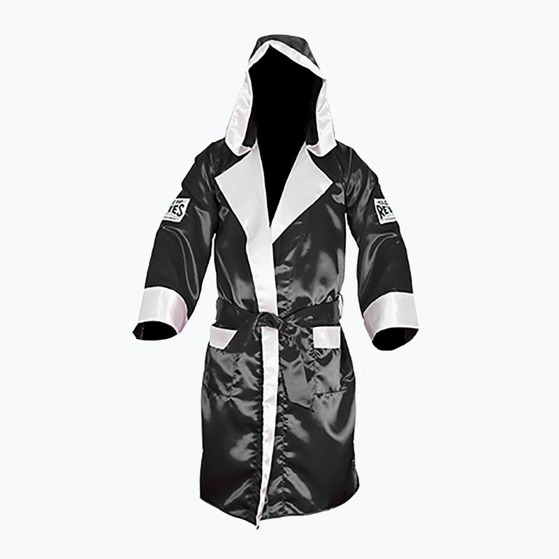 Vestaglia da ring Cleto Reyes Satin Boxing Hoodie black/white 2