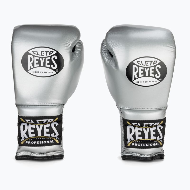 Cleto Reyes guantoni da boxe da allenamento argento 2