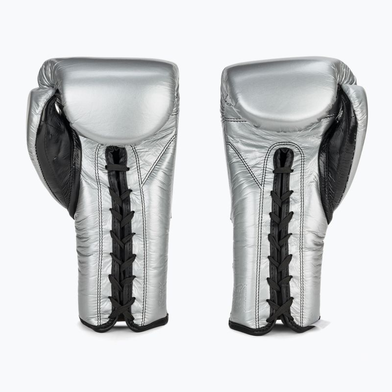 Cleto Reyes guantoni da boxe da allenamento argento 3