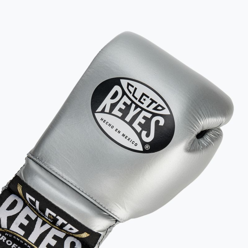 Cleto Reyes guantoni da boxe da allenamento argento 5