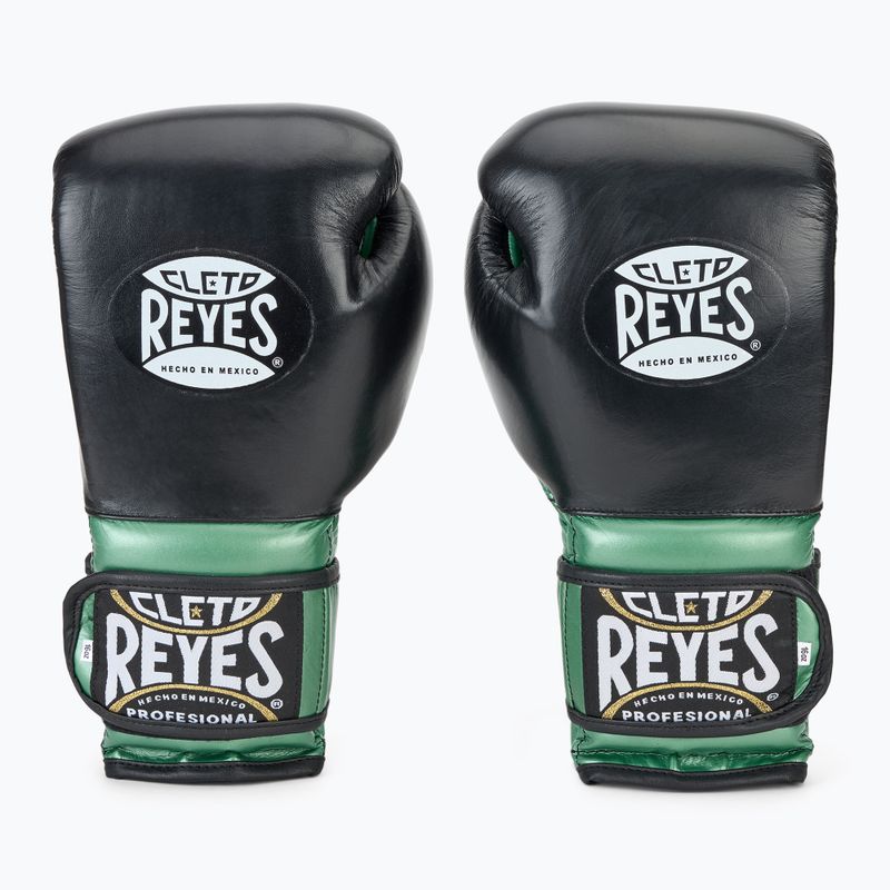 Cleto Reyes Velcro Sparring verde pistacchio metallizzato/nero guantoni da boxe