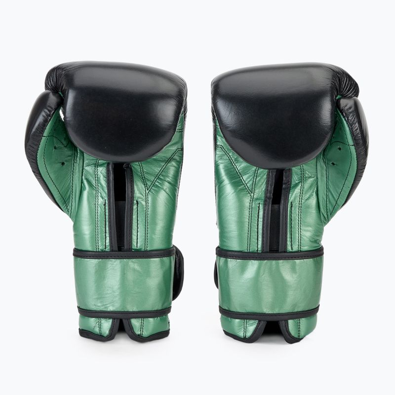 Cleto Reyes Velcro Sparring verde pistacchio metallizzato/nero guantoni da boxe 2