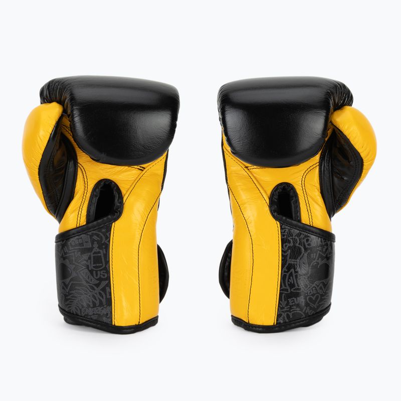 Guantoni da boxe Cleto Reyes High Precision Training Leather black yellow 3