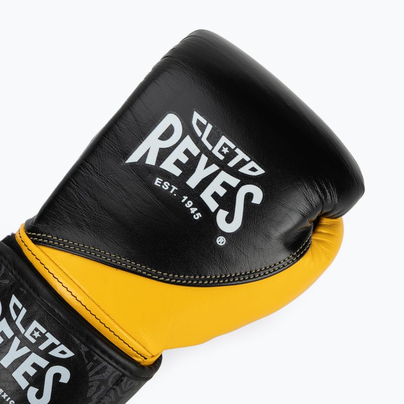 Guantoni da boxe Cleto Reyes High Precision Training Leather black yellow 5