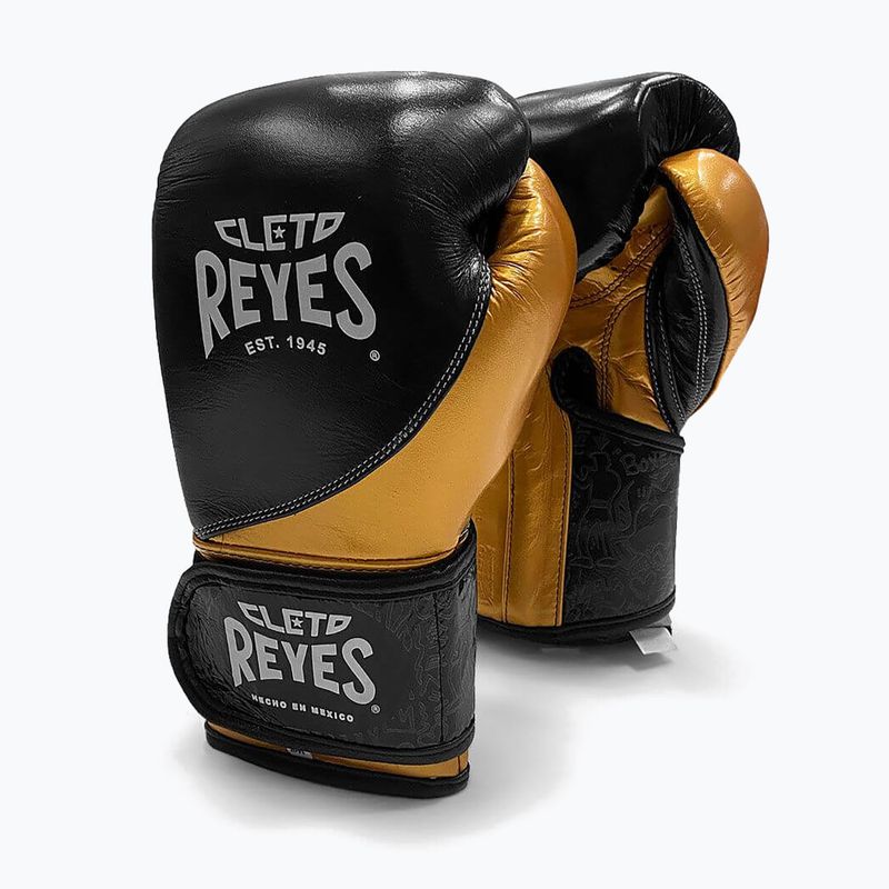 Guantoni da boxe Cleto Reyes High Precision Training Leather black yellow