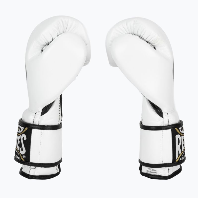 Cleto Reyes Guanti da boxe in velcro bianco/nero 3