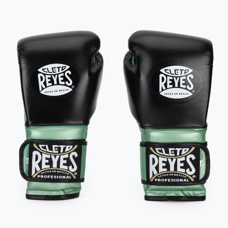 Guantoni da boxe Cleto Reyes Boxing Gloves With Hook green metallic / black 2
