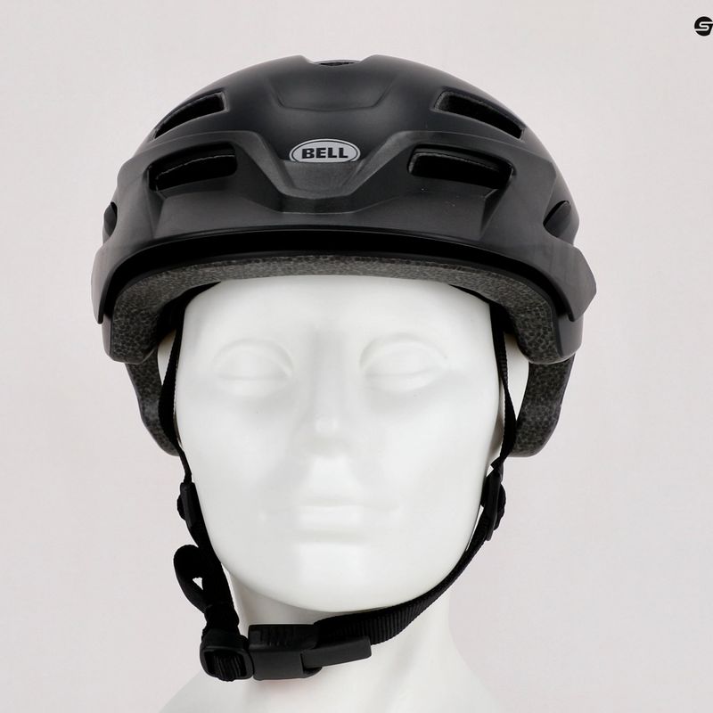 Casco da bici per bambini Bell Sidetrack Jr nero opaco/argento frammenti 9