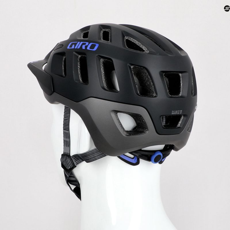 Casco da ciclismo da donna Giro Radix W nero opaco/porpora elettrico 10