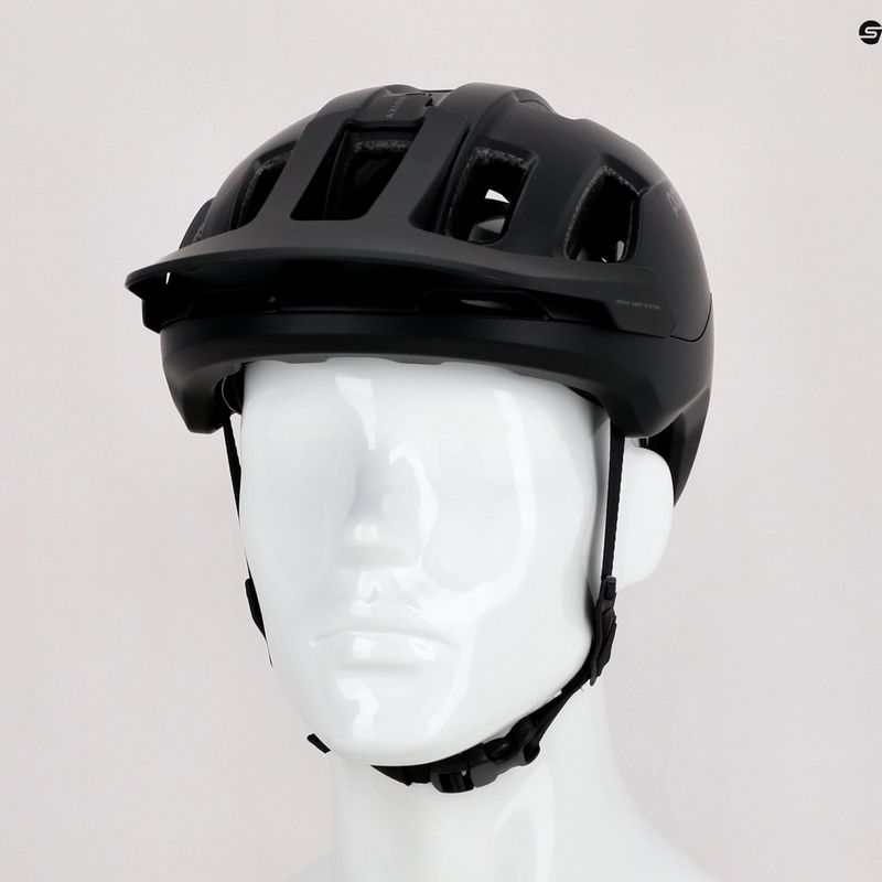 Casco da bici POC Axion nero uranio opaco 13