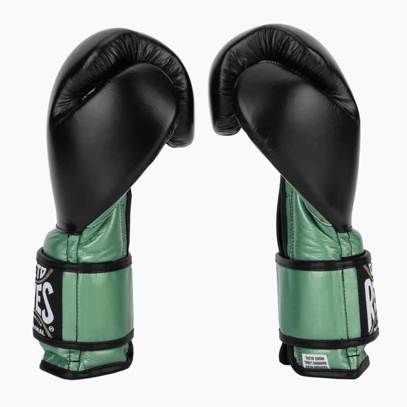 Cleto Reyes Velcro Sparring verde metallizzato/nero guantoni da boxe 3
