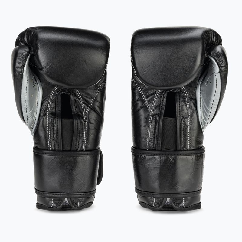 Guanti da boxe Cleto Reyes Velcro Sparring nero/argento 3