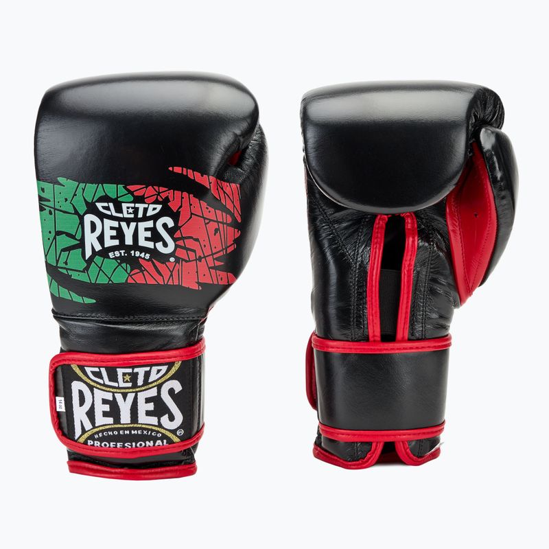 Cleto Reyes Guanti da boxe in velcro nero/rosso/bianco verde rosso 3