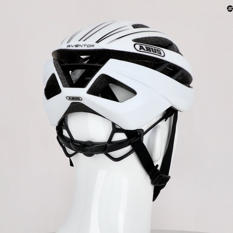 ABUS casco da bicicletta Aventor in pile bianco 9