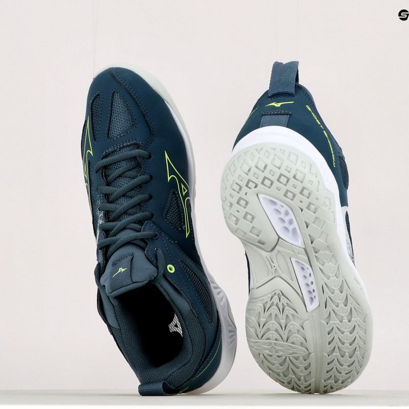 Scarpe da pallamano da uomo Mizuno Ghost Shadow verde X1GA218038 13