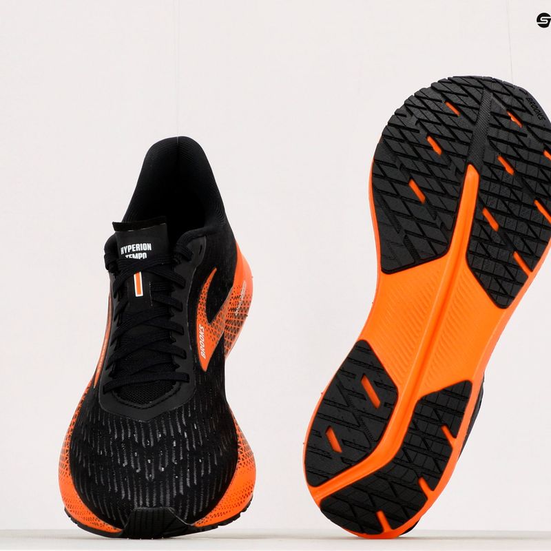 Brooks Hyperion Tempo, scarpe da corsa da uomo, nero/fiamma/grigio 17