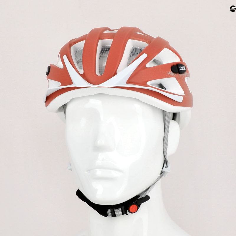 Casco da bici UVEX Air Wing CC rosa polvere/pompelmo opaco 8