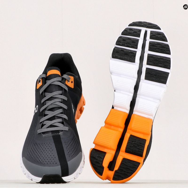 Scarpe da corsa On Running Cloudflow nero/turchese da uomo 17