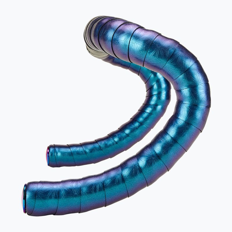 SUPACAZ Bling Tape 2,5 mm oil slick/oil slick plugs fascia per manubrio