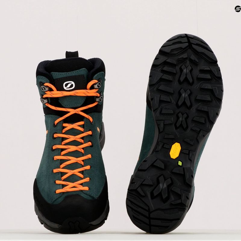 Stivali da trekking da donna SCARPA Mojito Hike GTX verde botanico/arancio 17