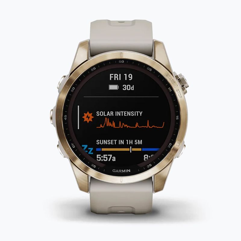 Garmin Fenix 7S Sapphire Solar Hrm Elevate Ox orologio oro 010-02539-21 2