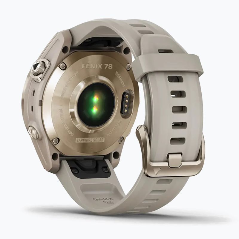 Garmin Fenix 7S Sapphire Solar Hrm Elevate Ox orologio oro 010-02539-21 6