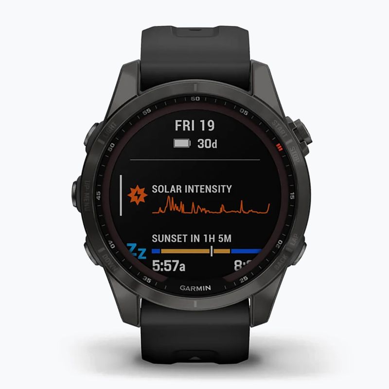 Garmin Fenix 7S Sapphire Solar Hrm Elevate Ox orologio nero 010-02539-25 2