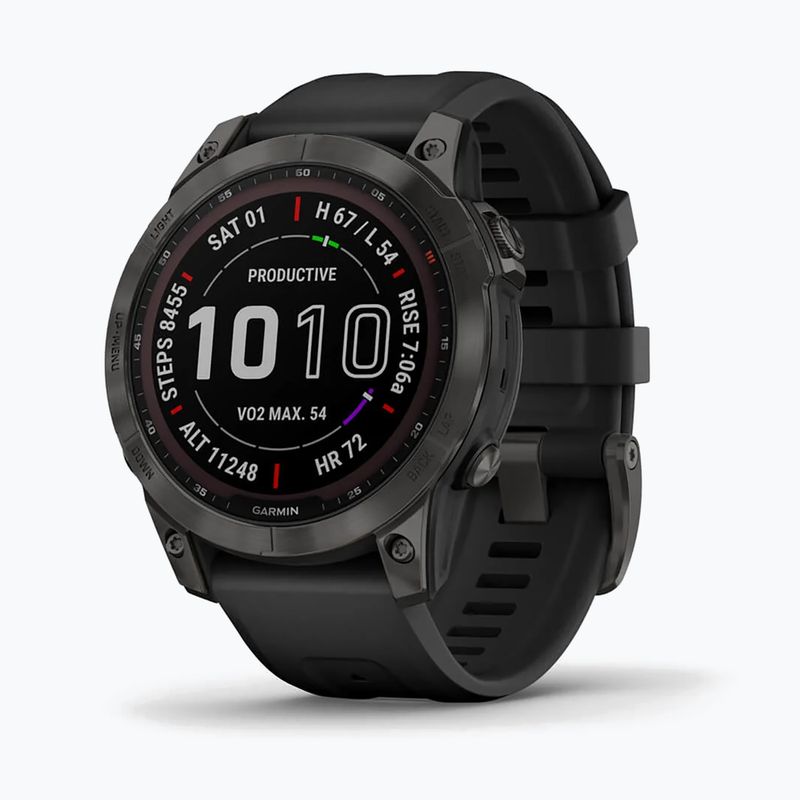 Garmin Fenix 7 Sapphire Solar Hrm Elevate Ox orologio nero 010-02540-21
