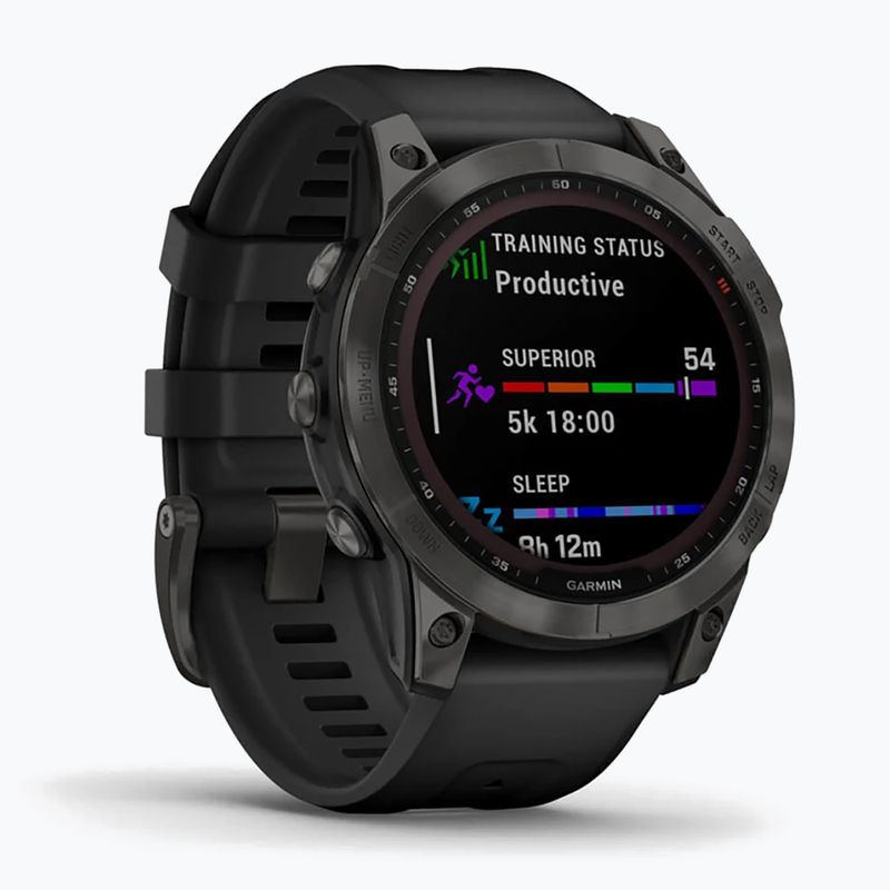 Garmin Fenix 7 Sapphire Solar Hrm Elevate Ox orologio nero 010-02540-21 3