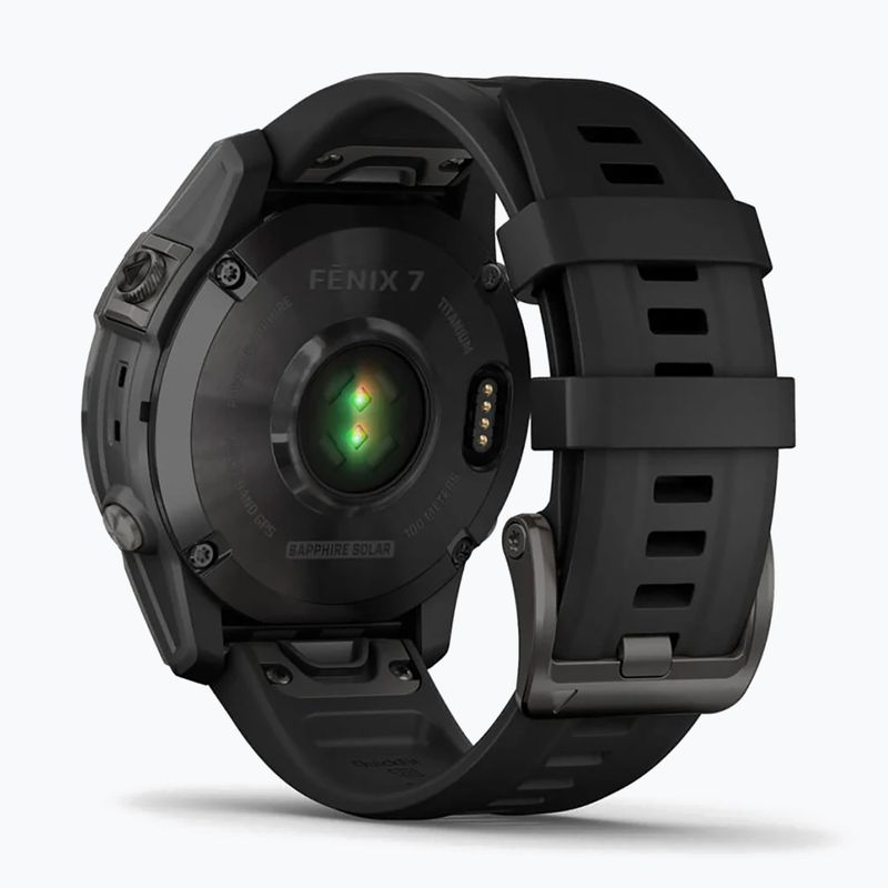 Garmin Fenix 7 Sapphire Solar Hrm Elevate Ox orologio nero 010-02540-21 6