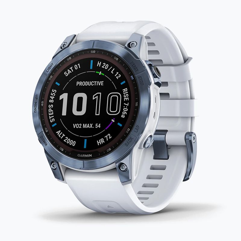 Garmin Fenix 7 Sapphire Solar Hrm Elevate Ox orologio blu 010-02540-25